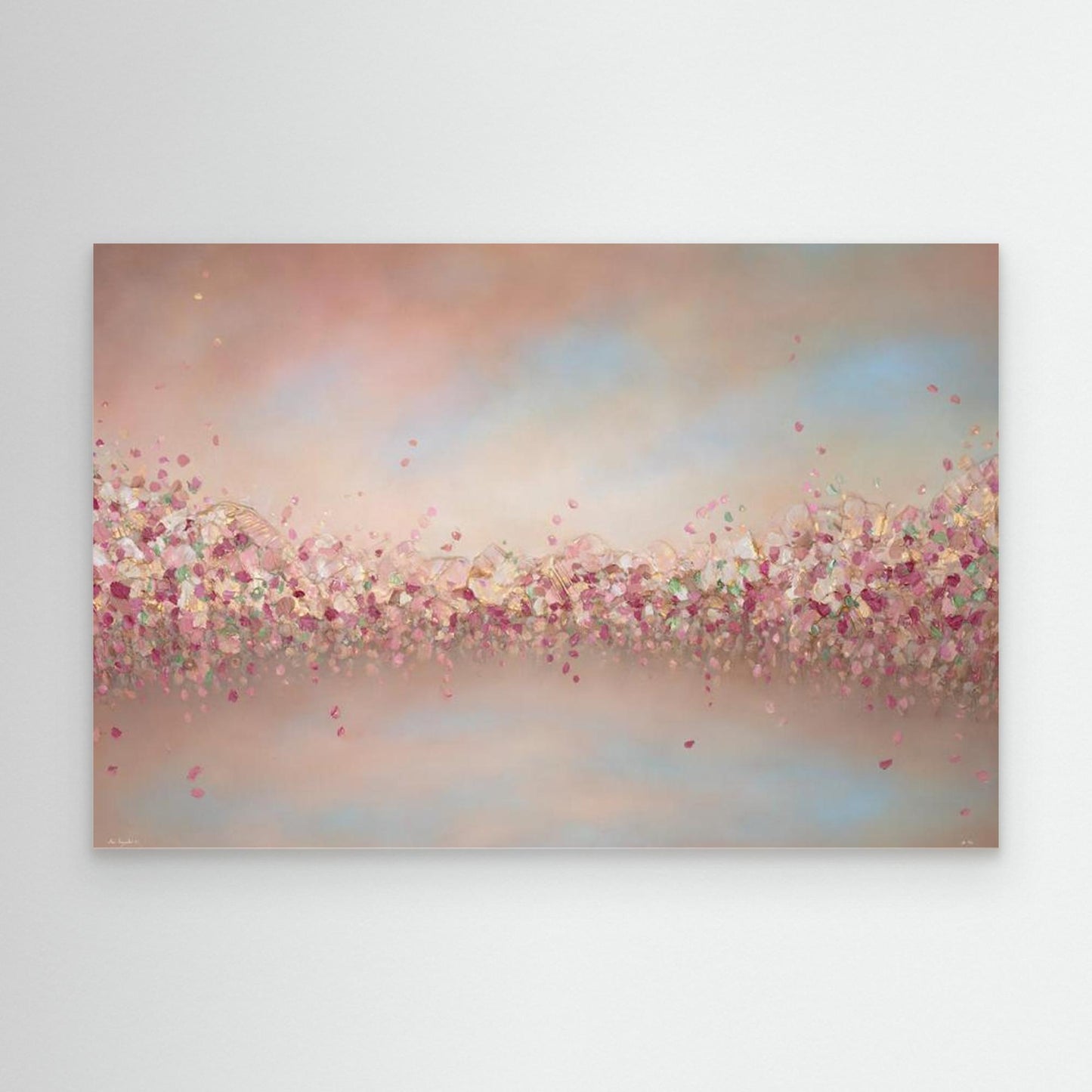 "Stillness in Bloom" canvas print