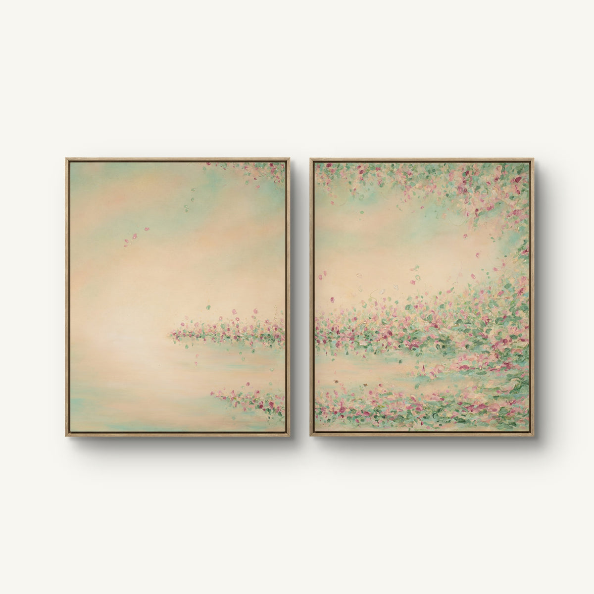 "Light touch I and II" canvas print