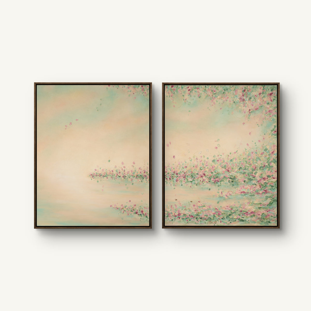 "Light touch I and II" canvas print