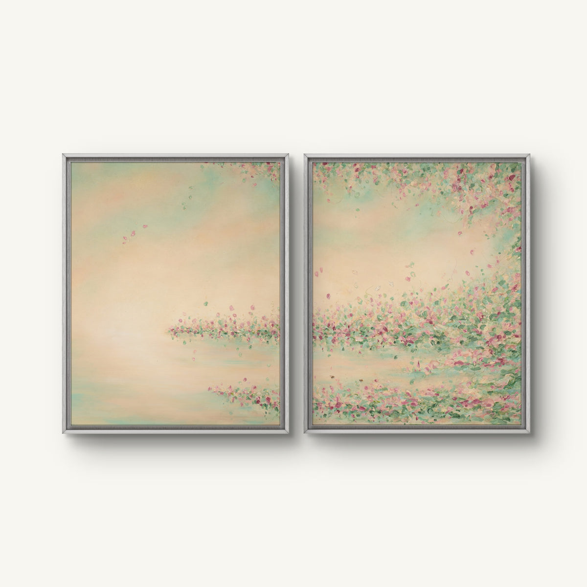 "Light touch I and II" canvas print