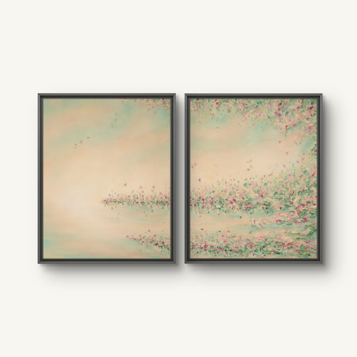 "Light touch I and II" canvas print