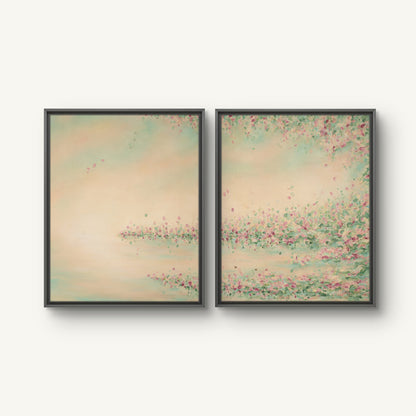 "Light touch I and II" canvas print