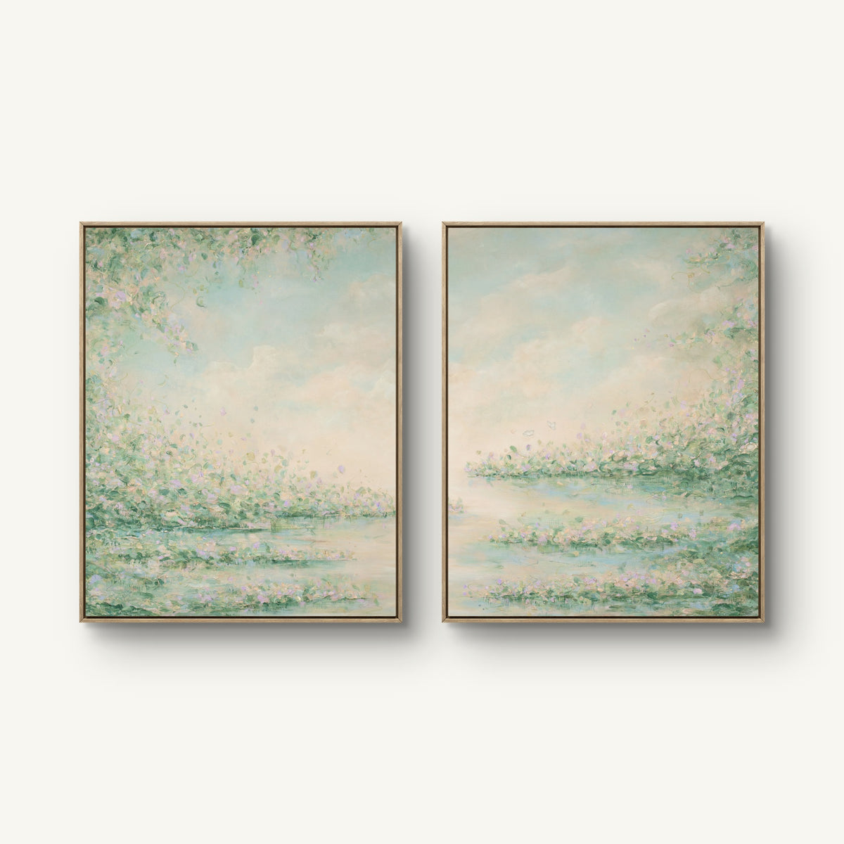 "Weightless I and II" canvas print