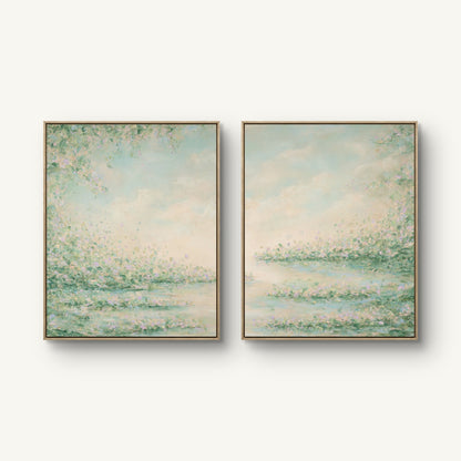 "Weightless I and II" canvas print