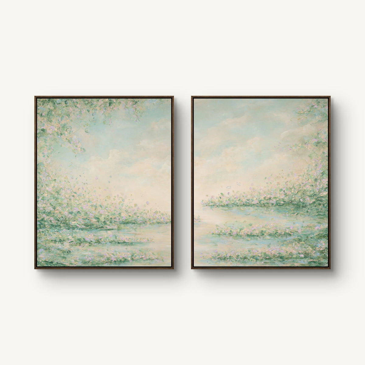 "Weightless I and II" canvas print