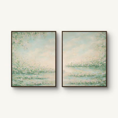 "Weightless I and II" canvas print