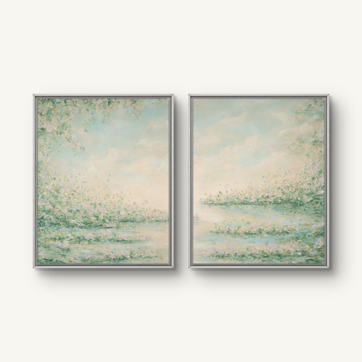 "Weightless I and II" canvas print