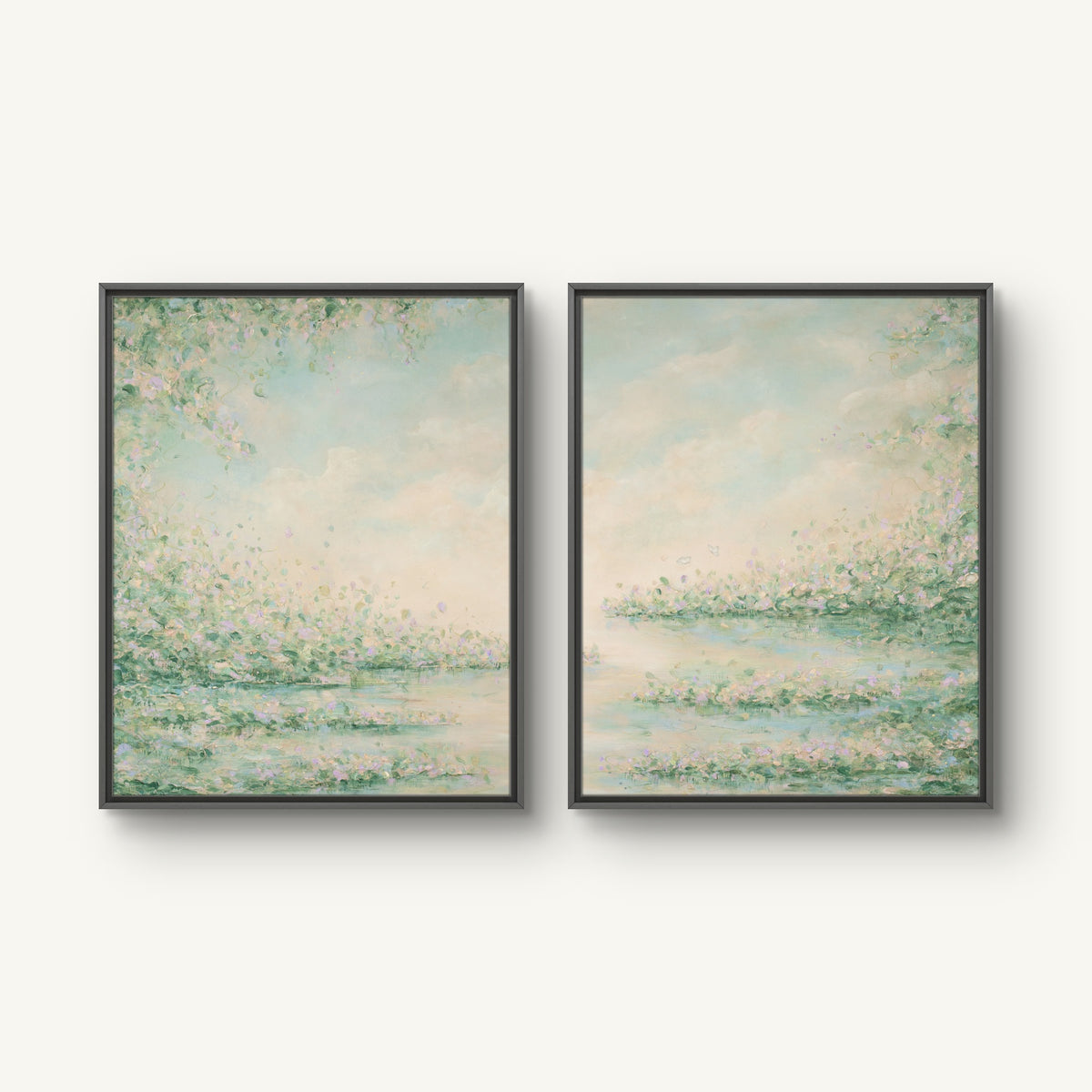 "Weightless I and II" canvas print