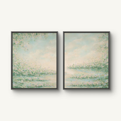 "Weightless I and II" canvas print
