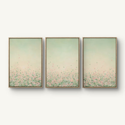 "Wake me in June I, II and III" canvas print
