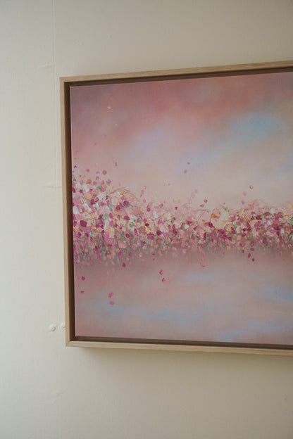 "Stillness in Bloom" canvas print