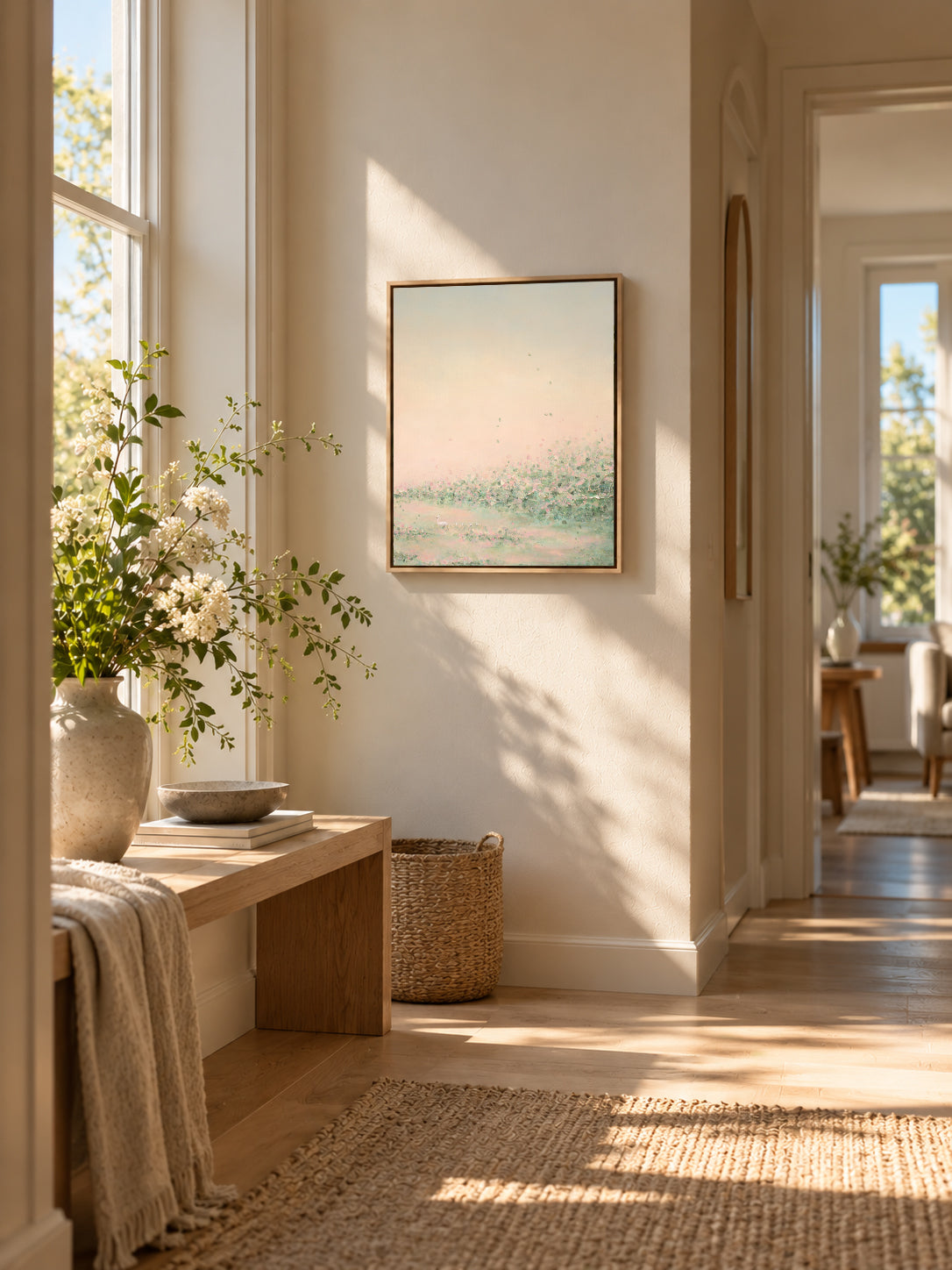 Daydream II canvas print shown framed and hanging on a wall