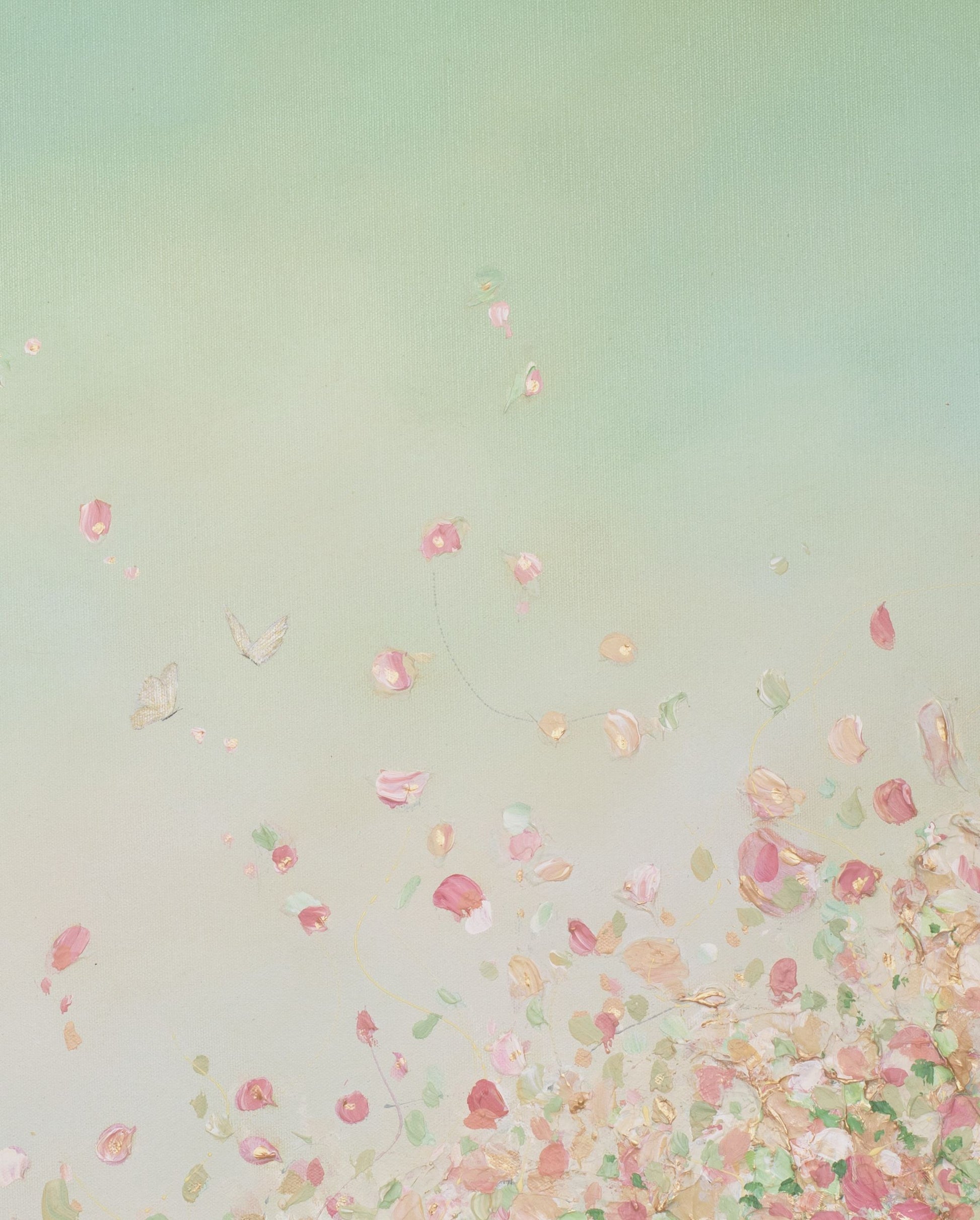 Grandma's Garden, a canvas print by Mari Ringsaker
