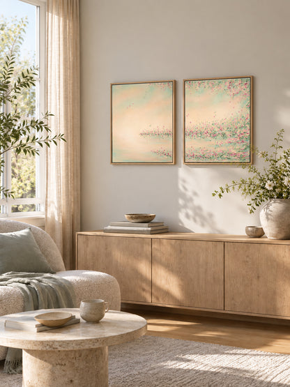 "Light touch I and II" canvas print