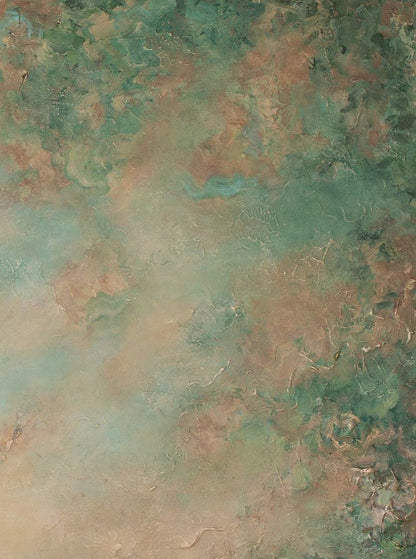 Close-up of the brushwork and canvas texture in Luminance, detail 2 of 6
