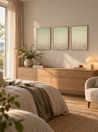 "Wake me in June I, II and III" canvas print