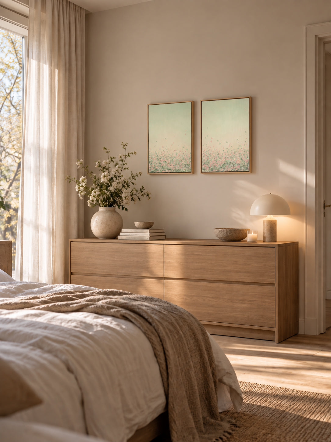 "Wake me in June I, II and III" canvas print