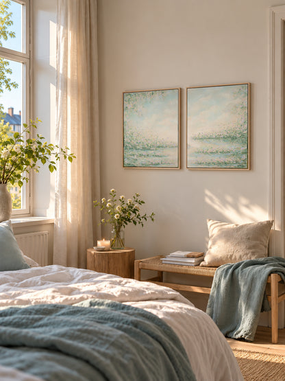 "Weightless I and II" canvas print