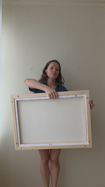 "Stillness in Bloom" canvas print