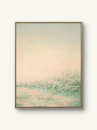 Daydream II canvas print in an oak floating frame