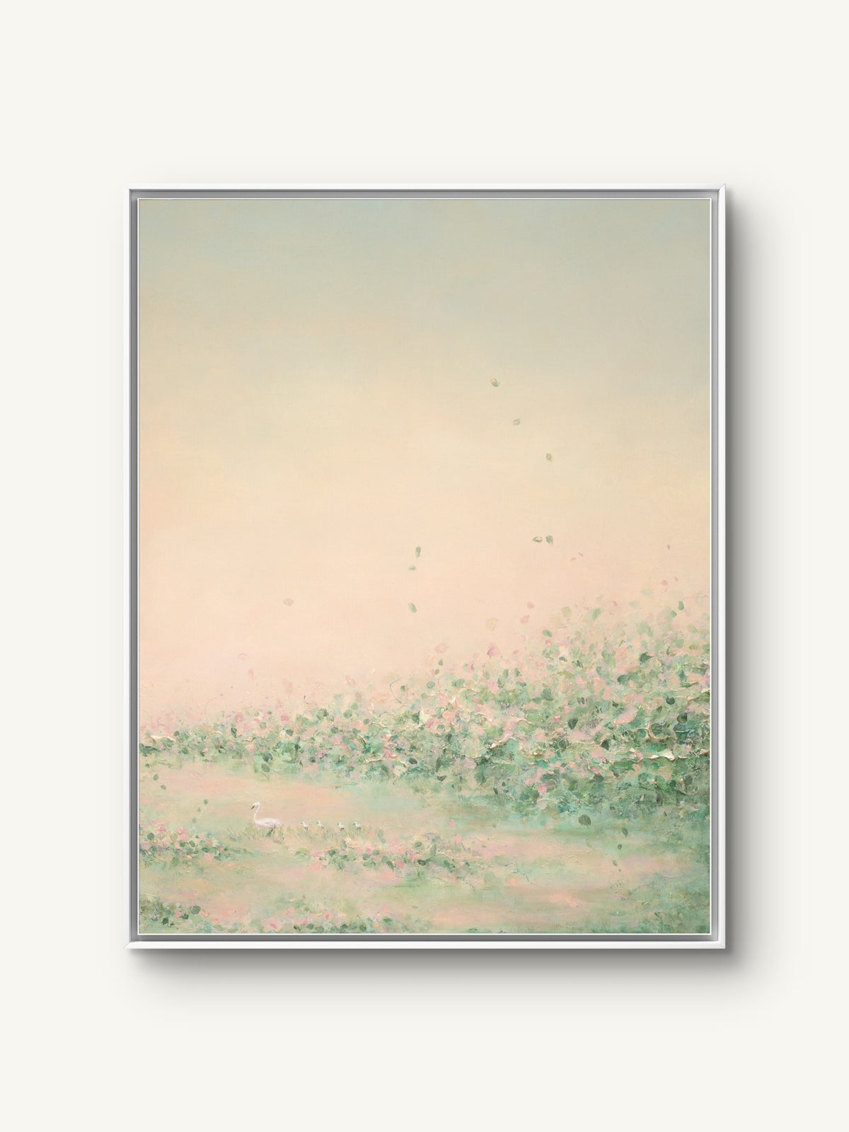Daydream II canvas print in a white floating frame