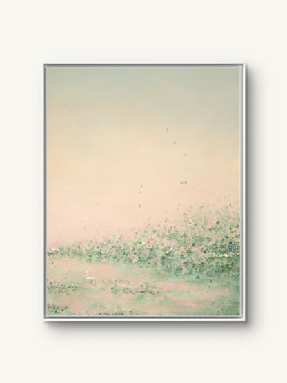 Daydream II canvas print in a white floating frame