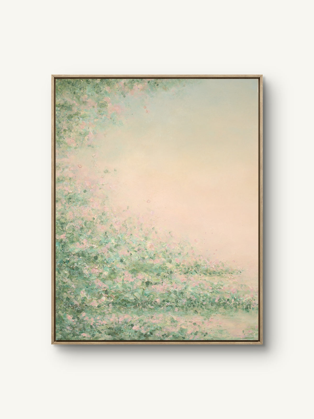 Daydream I canvas print in an oak floating frame