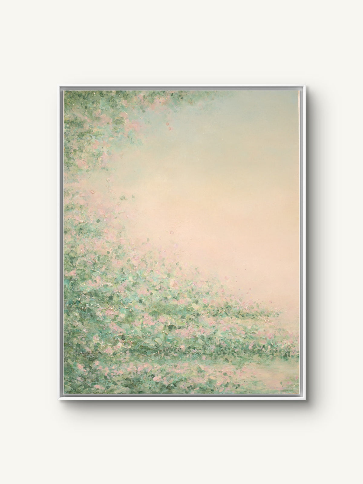 Daydream I canvas print in a white floating frame