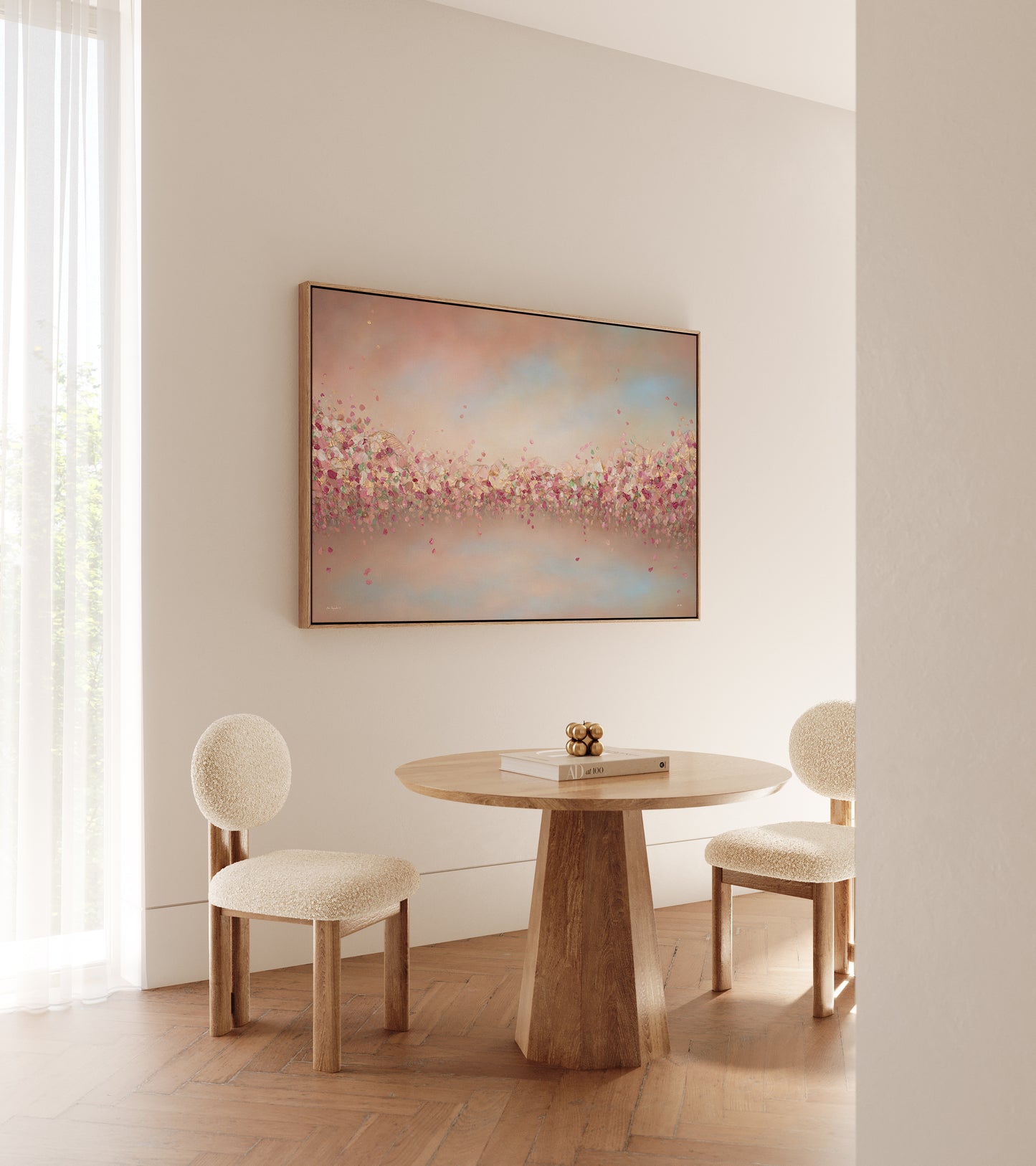 "Stillness in Bloom" canvas print