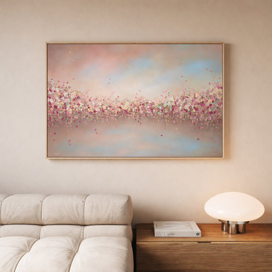 "Stillness in Bloom" canvas print